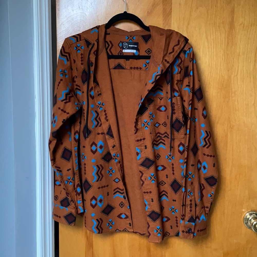 Tribal button up flannel